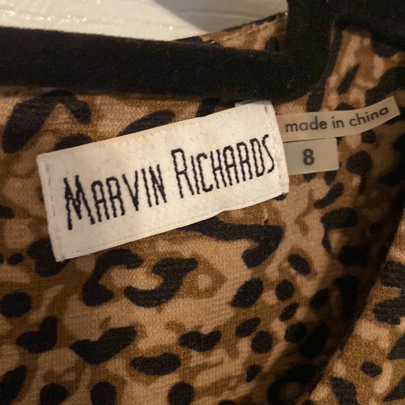 MARVIN RICHARDS  size 8 leopard sleeveless dress - Picture 2 of 5